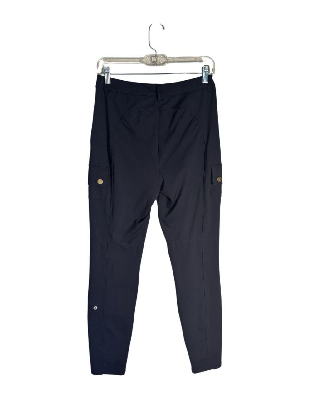 Navy DayStretch High Waisted Zipper Pockets Solid Slim Hiking Size M Cargo Pants - Picture 5 of 14